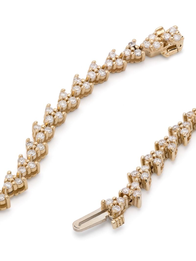 18k Yellow Gold Y Diamond Necklace