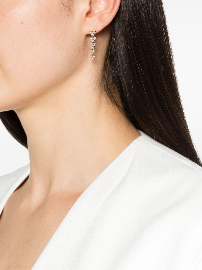 14k Yellow Gold Liz Diamond Drop Earrings