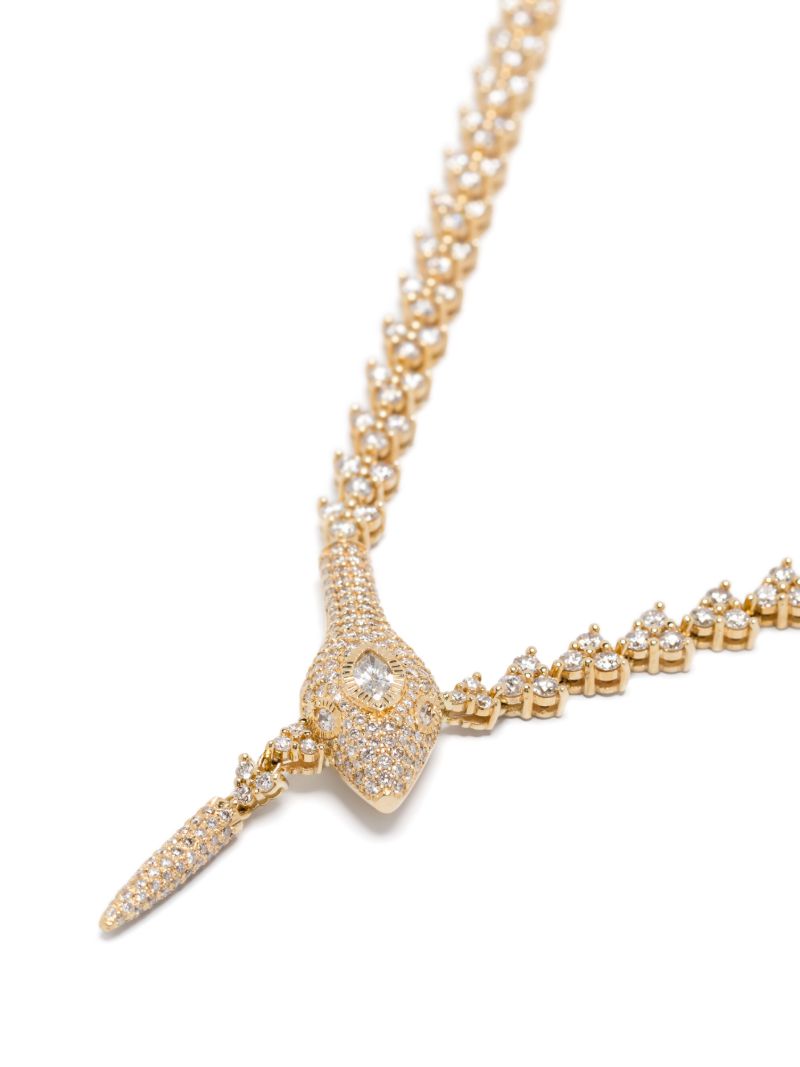 14k Yellow Gold Elizabeth Diamond Necklace