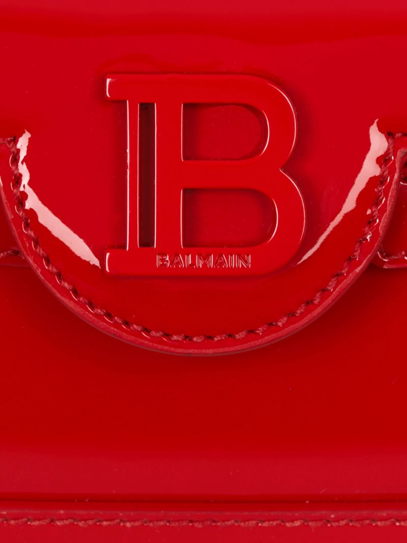Red B-buzz 19 Patent Leather Crossbody Bag