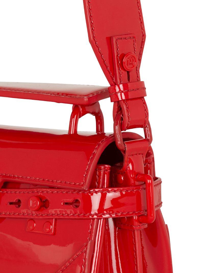 Red B-buzz 19 Patent Leather Crossbody Bag
