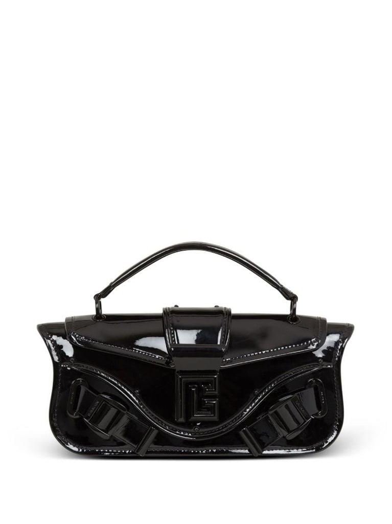 Black Blaze Patent Leather Clutch Bag