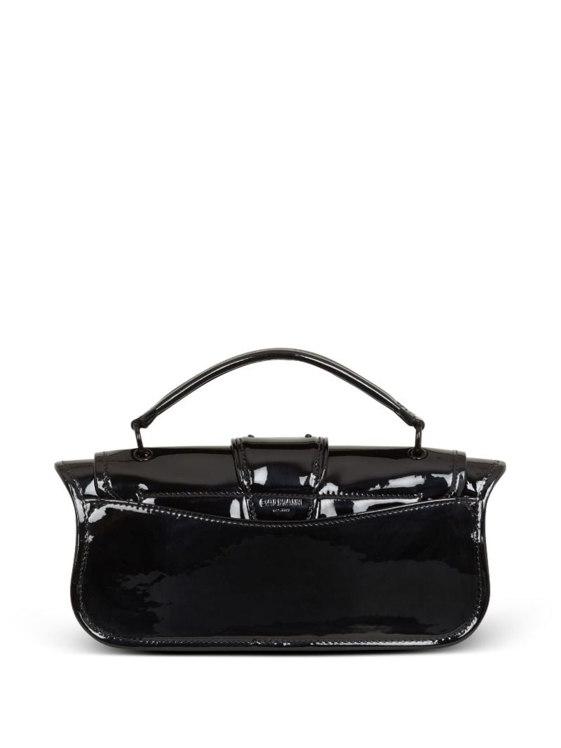 Black Blaze Patent Leather Clutch Bag
