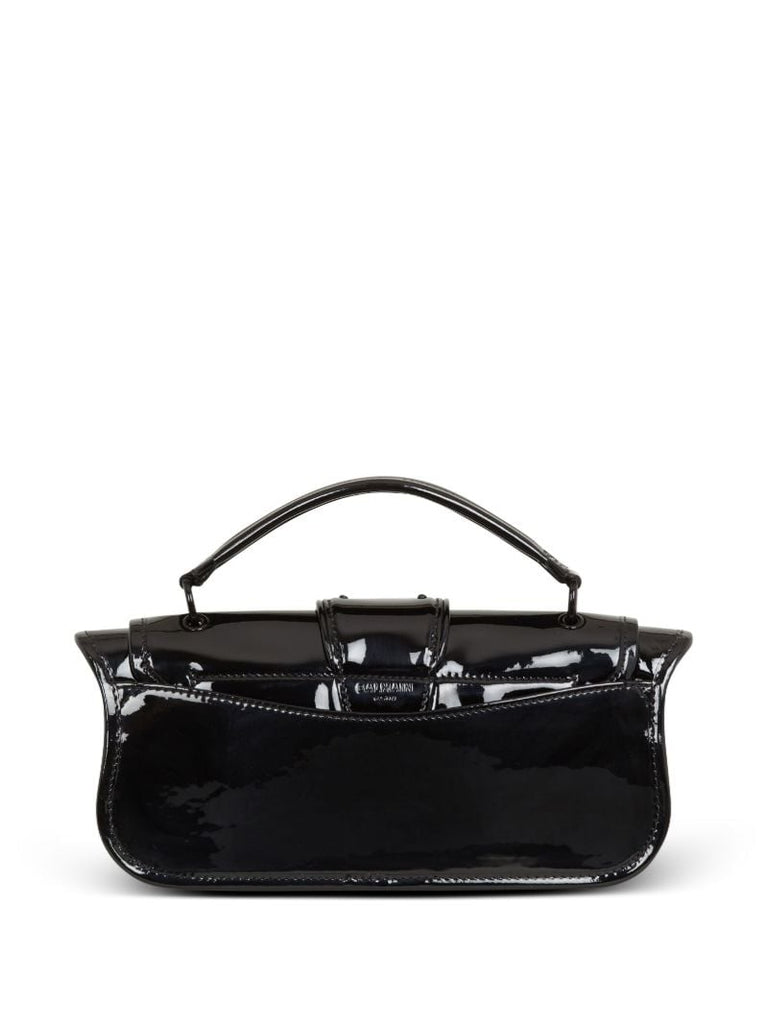 Black Blaze Patent Leather Clutch Bag