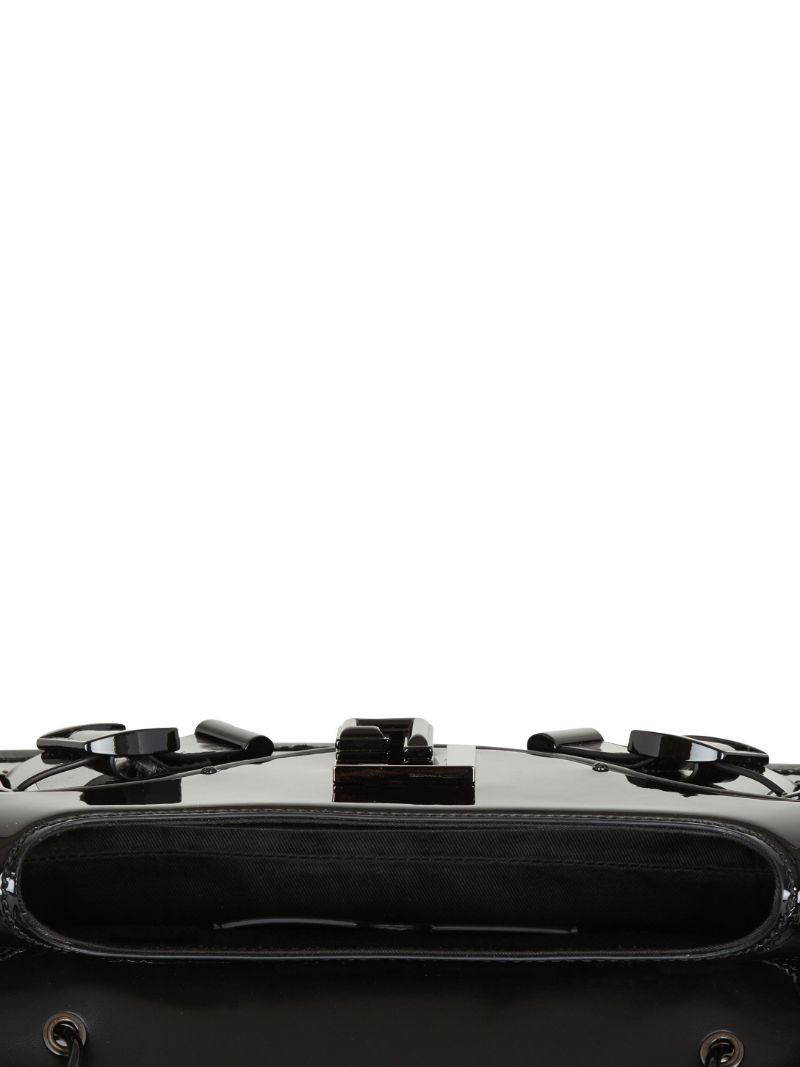 Black Blaze Patent Leather Clutch Bag