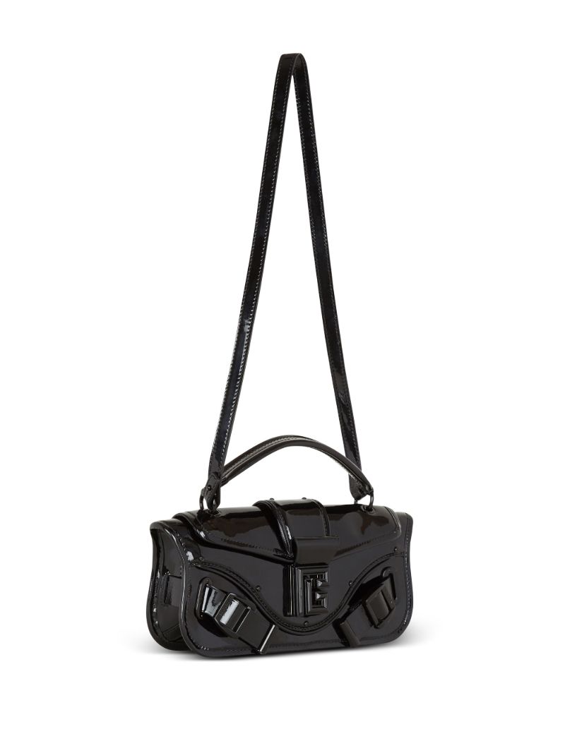Black Blaze Patent Leather Clutch Bag
