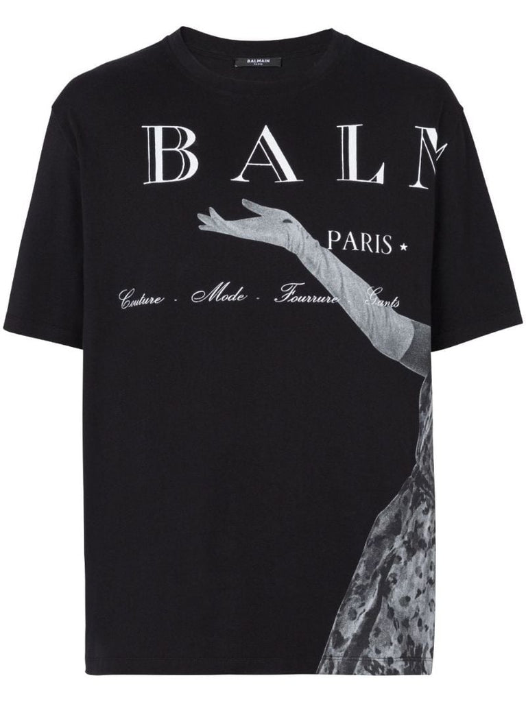 Black Jolie Madame-print Cotton T-shirt