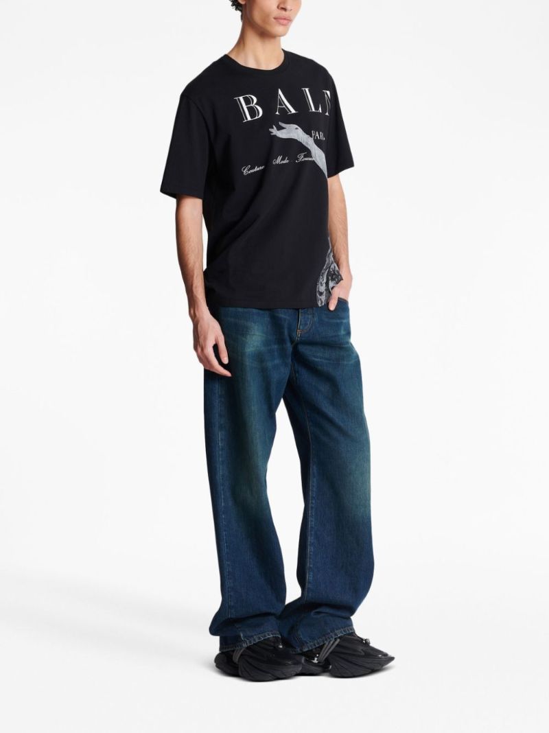 Black Jolie Madame-print Cotton T-shirt