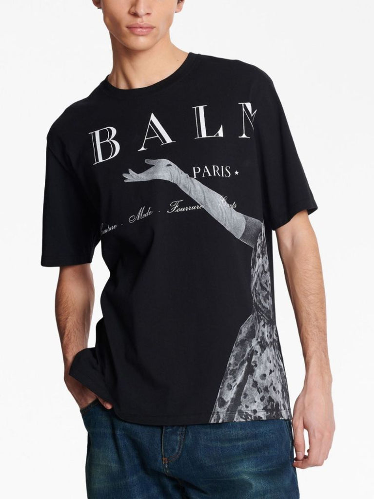 Black Jolie Madame-print Cotton T-shirt