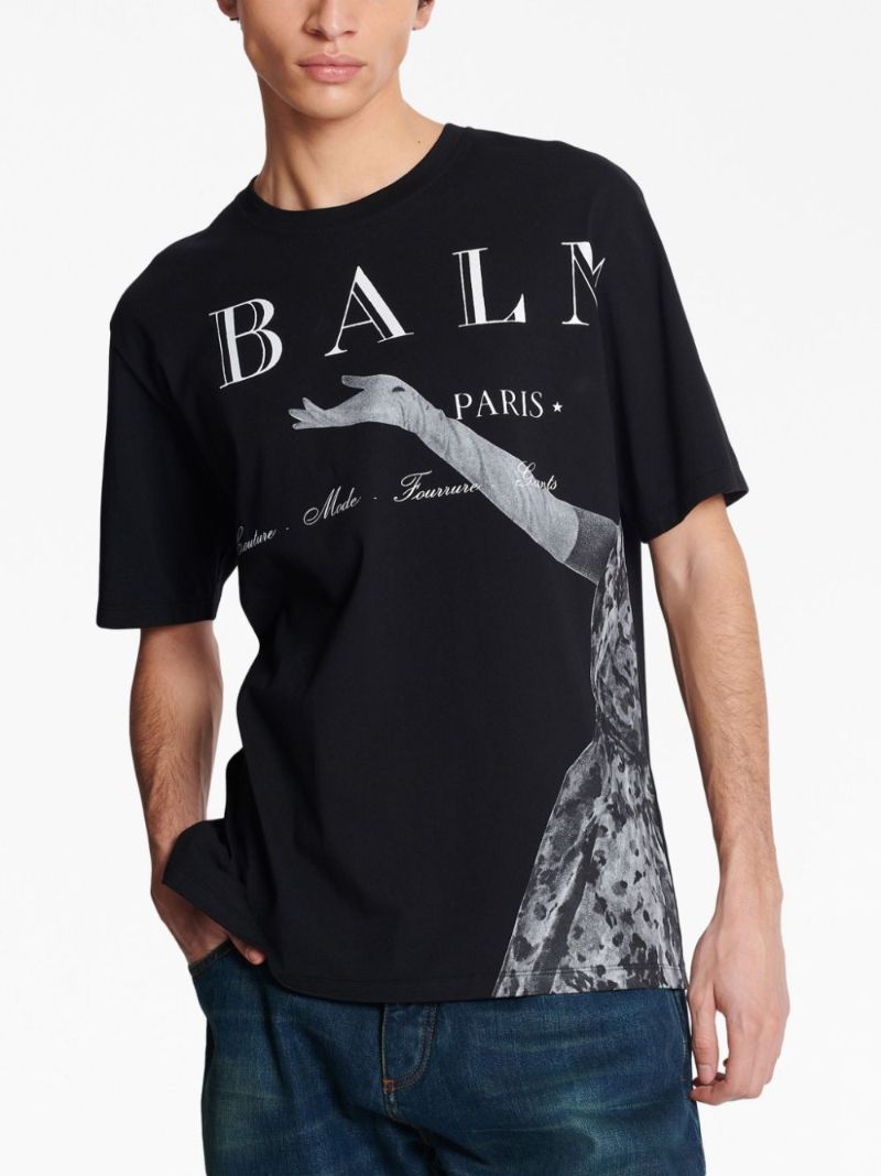 Black Jolie Madame-print Cotton T-shirt