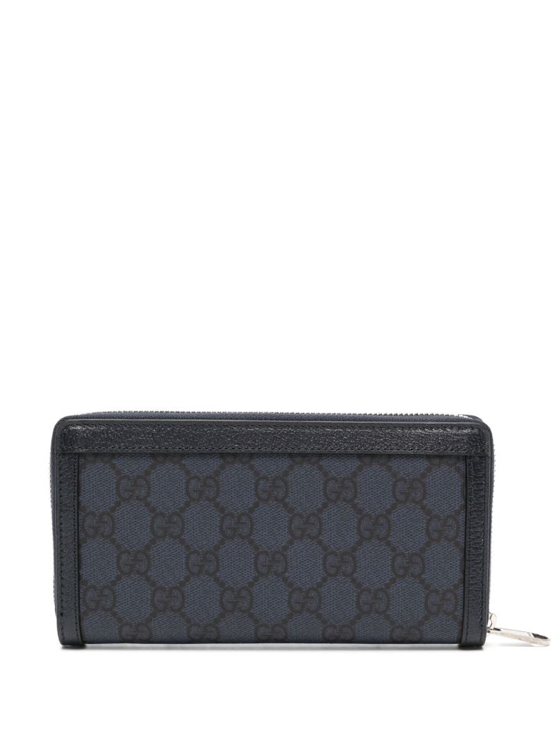 Blue Ophidia Zip-around Wallet
