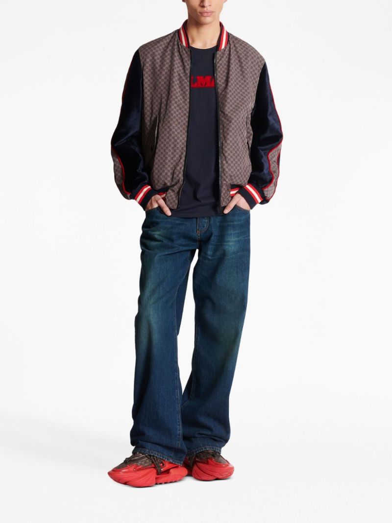 Brown Pb-monogram Bomber Jacket
