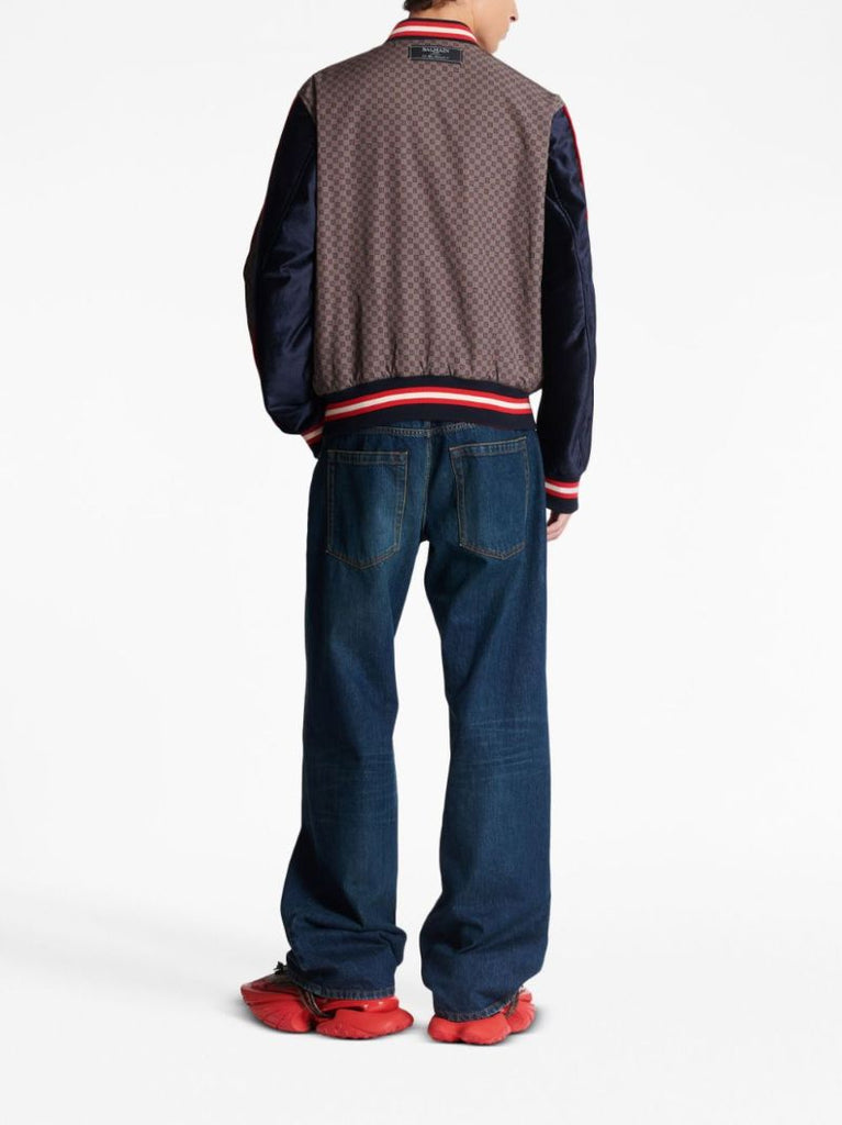 Brown Pb-monogram Bomber Jacket