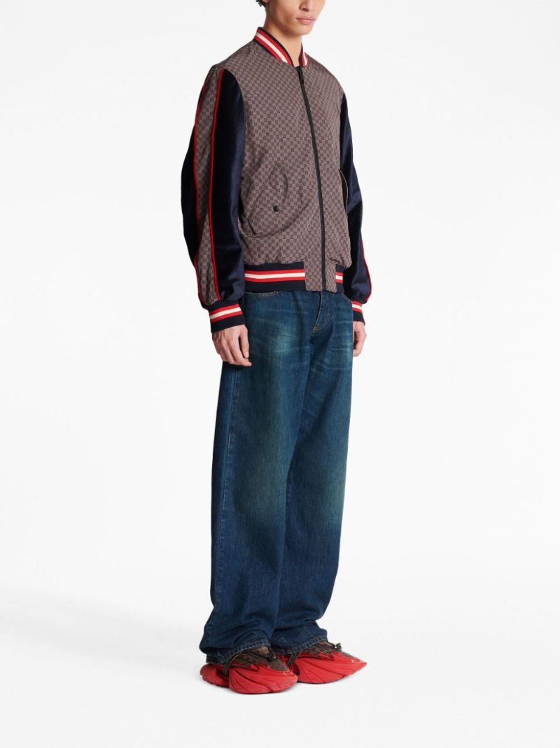 Brown Pb-monogram Bomber Jacket