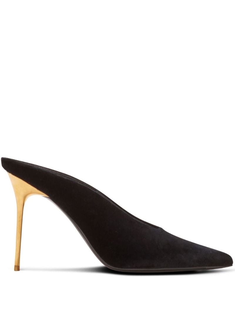 Black Ruby 95 Velvet Mules