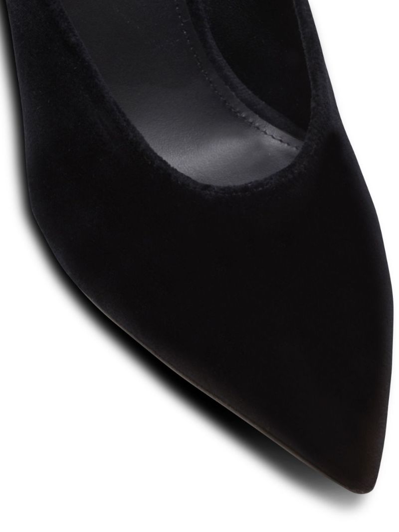 Black Ruby 95 Velvet Mules