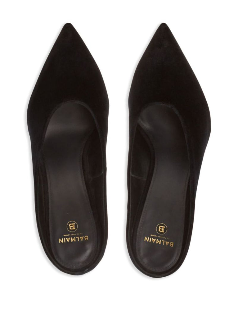Black Ruby 95 Velvet Mules