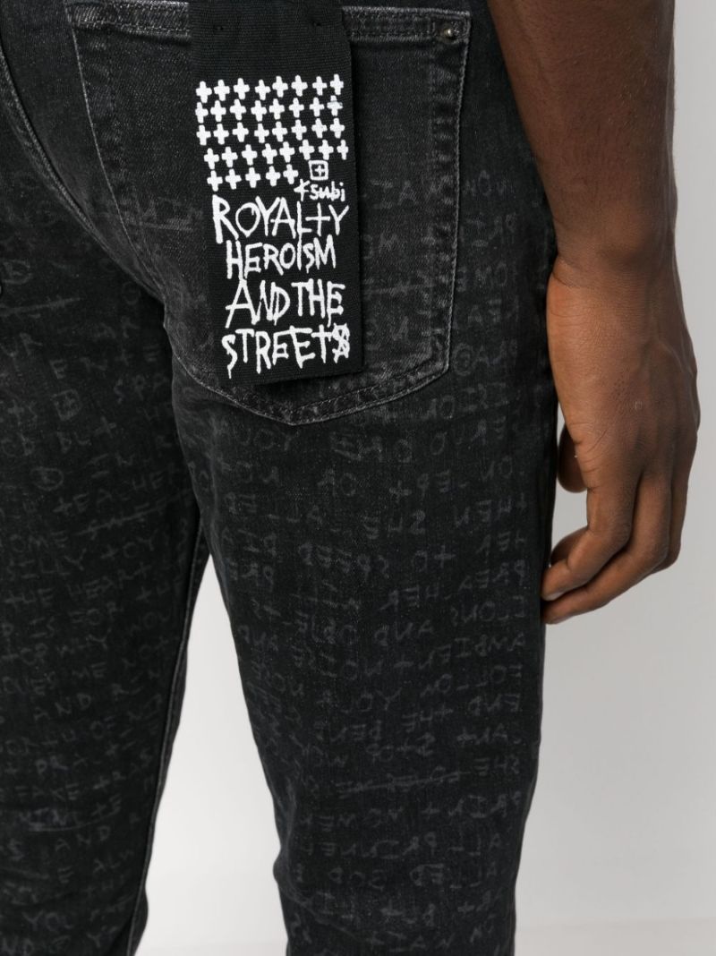 Grey Chitch Krete Sketchy Tapered Jeans