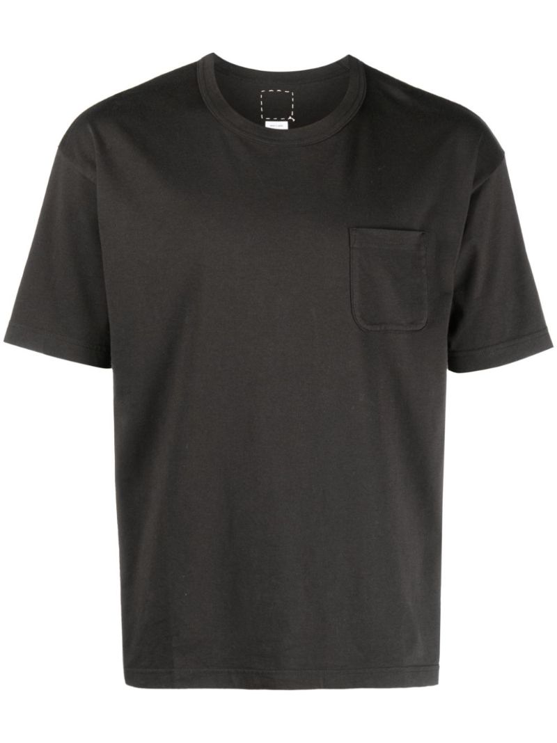 Black Crew Neck Cotton T-shirt