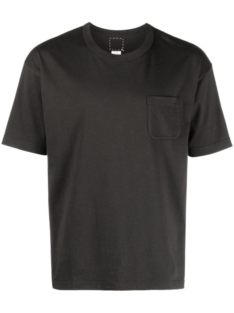 Black Crew Neck Cotton T-shirt