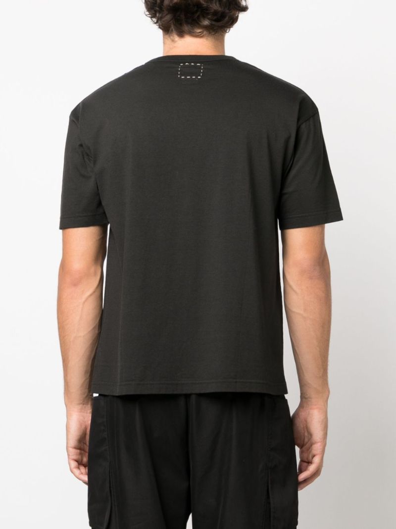 Black Crew Neck Cotton T-shirt