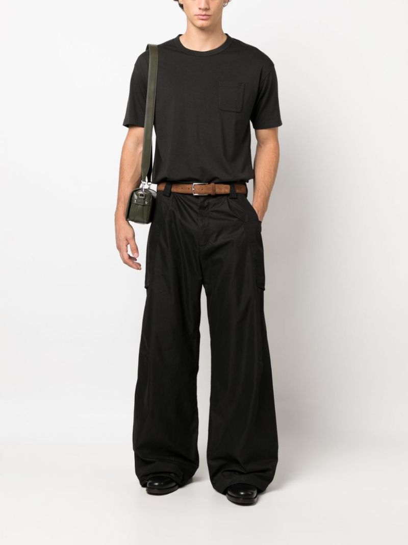 Black Crew Neck Cotton T-shirt