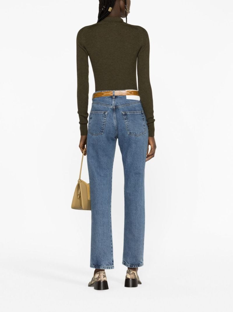 Blue Straight-leg Jeans