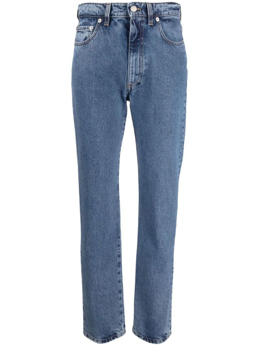 Blue Straight-leg Jeans