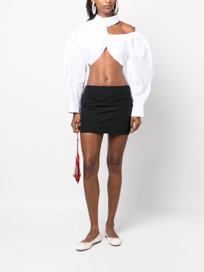 White La Galliga Cropped Shirt