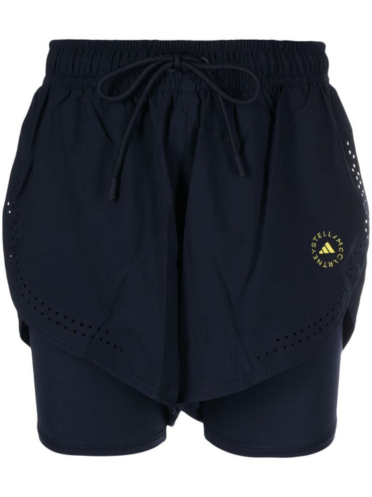 Black Truepurpose Layered Running Shorts