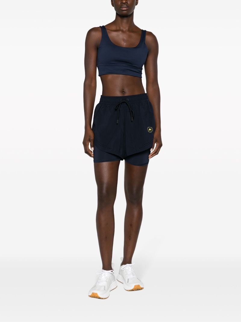 Black Truepurpose Layered Running Shorts