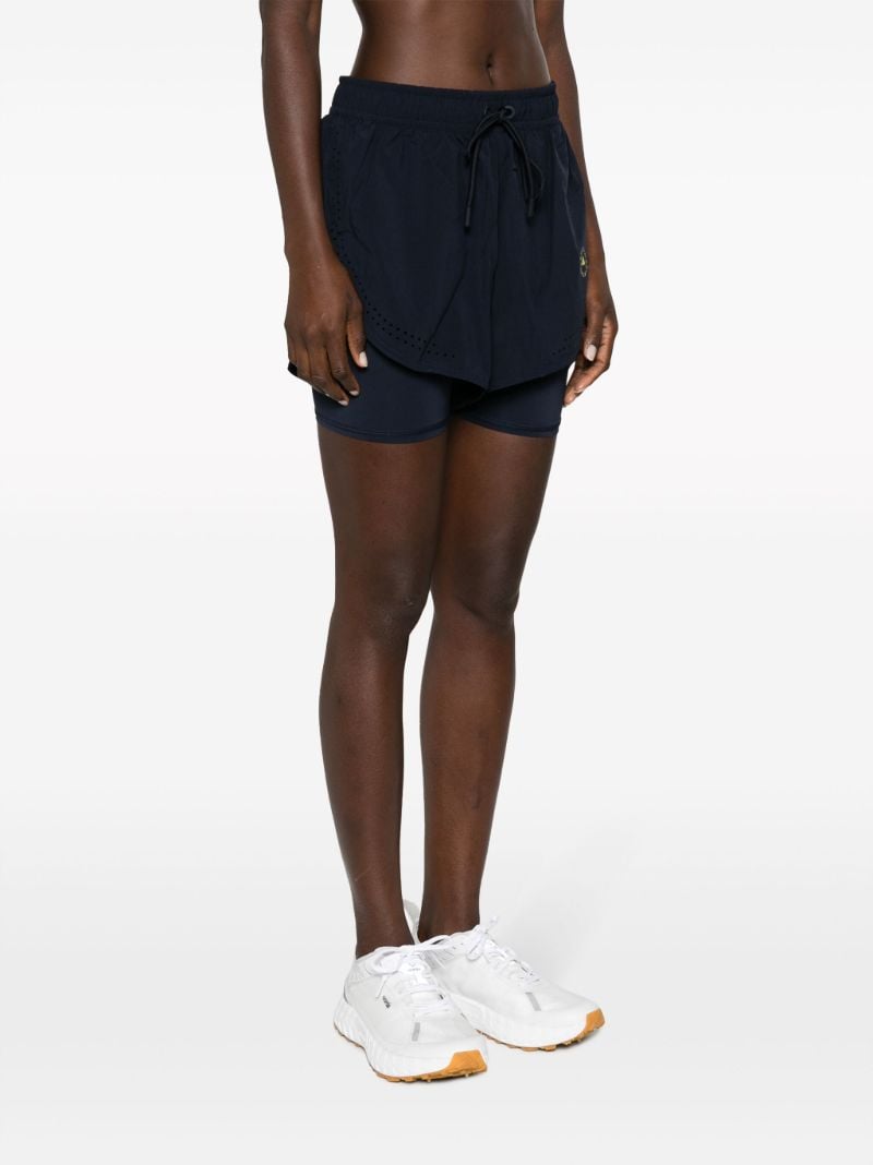 Black Truepurpose Layered Running Shorts