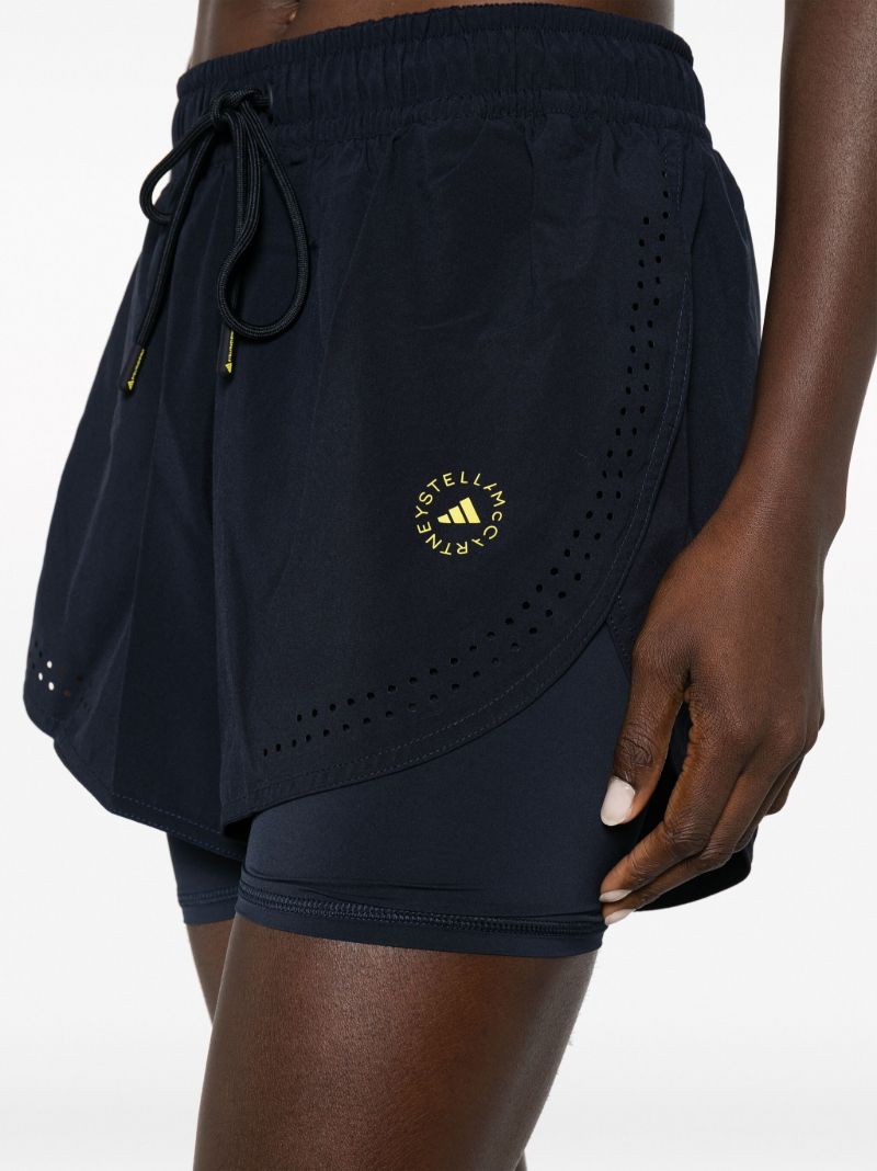 Black Truepurpose Layered Running Shorts
