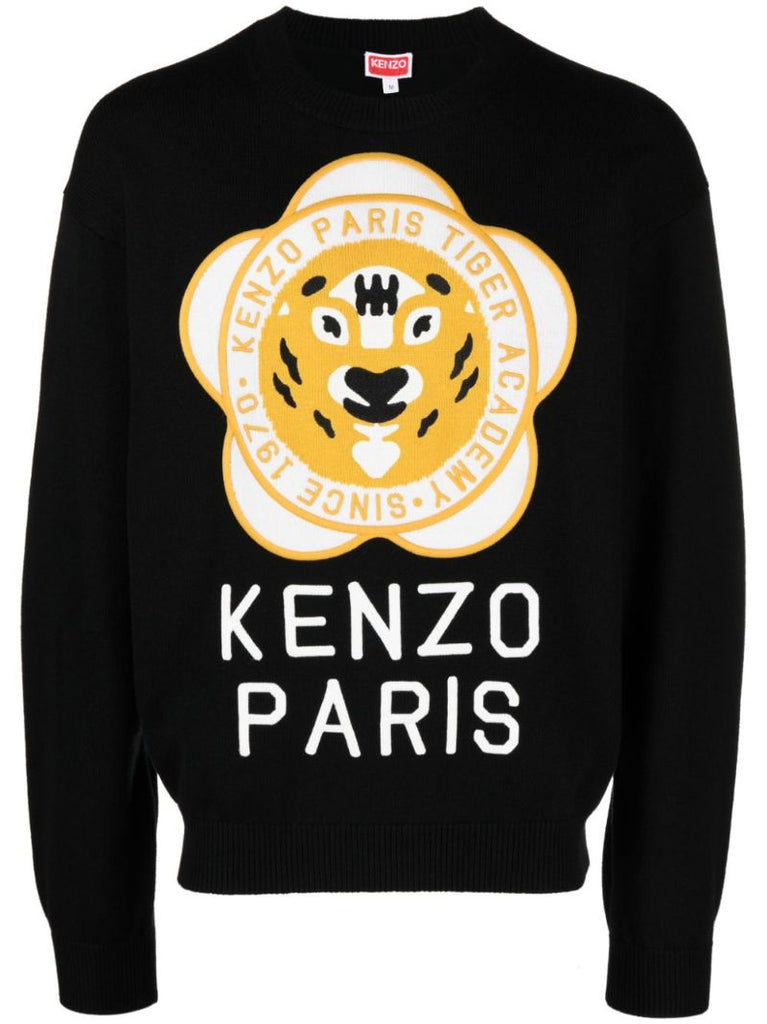 Black Logo-embroidered Sweater
