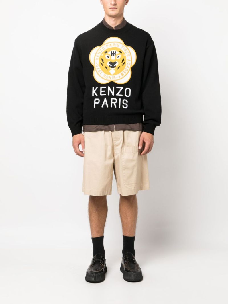 Black Logo-embroidered Sweater