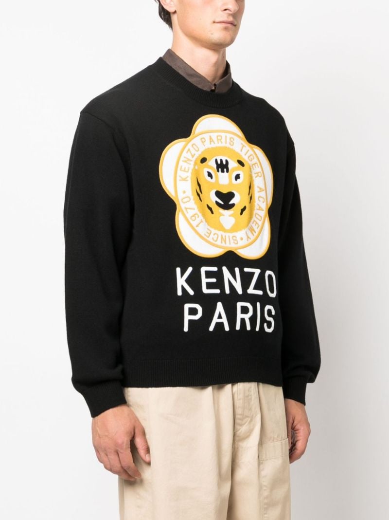 Black Logo-embroidered Sweater
