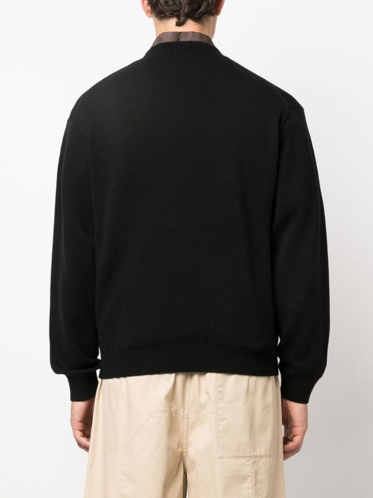 Black Logo-embroidered Sweater