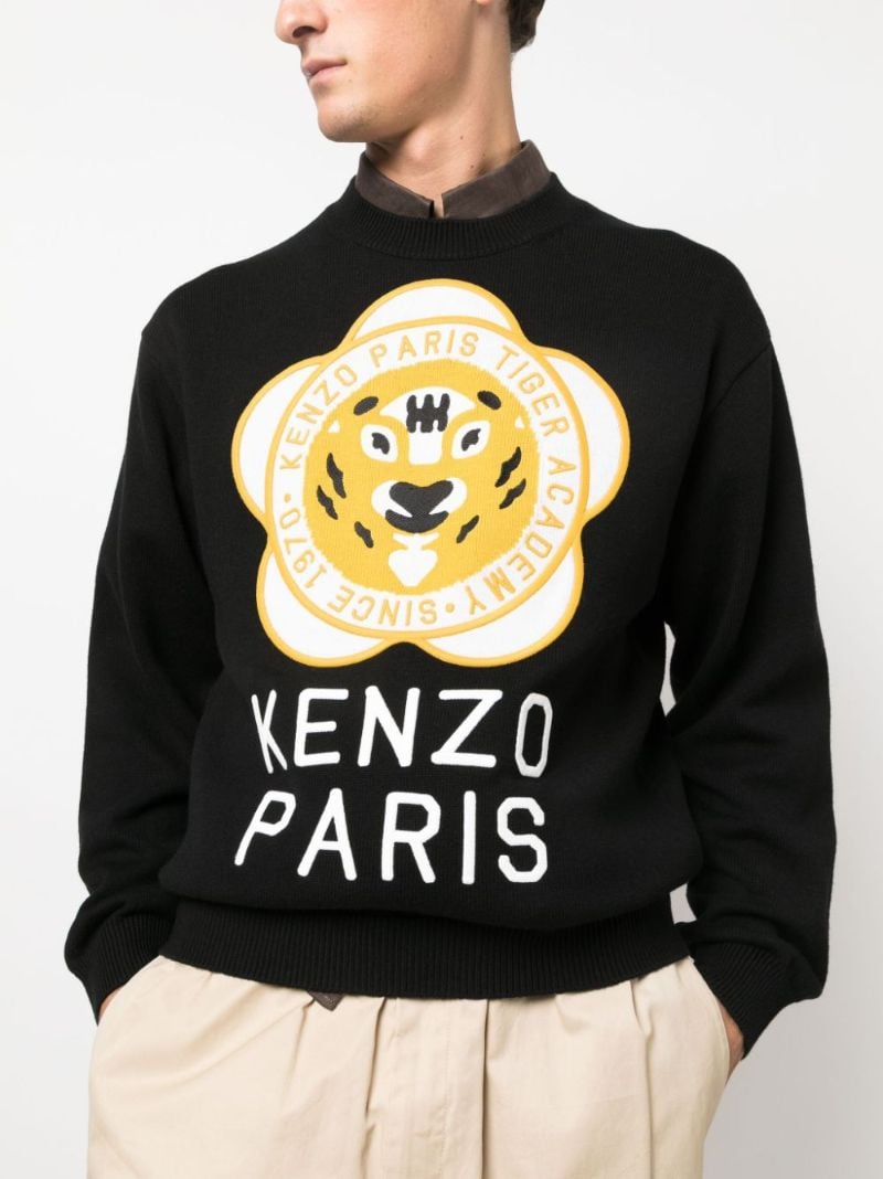 Black Logo-embroidered Sweater