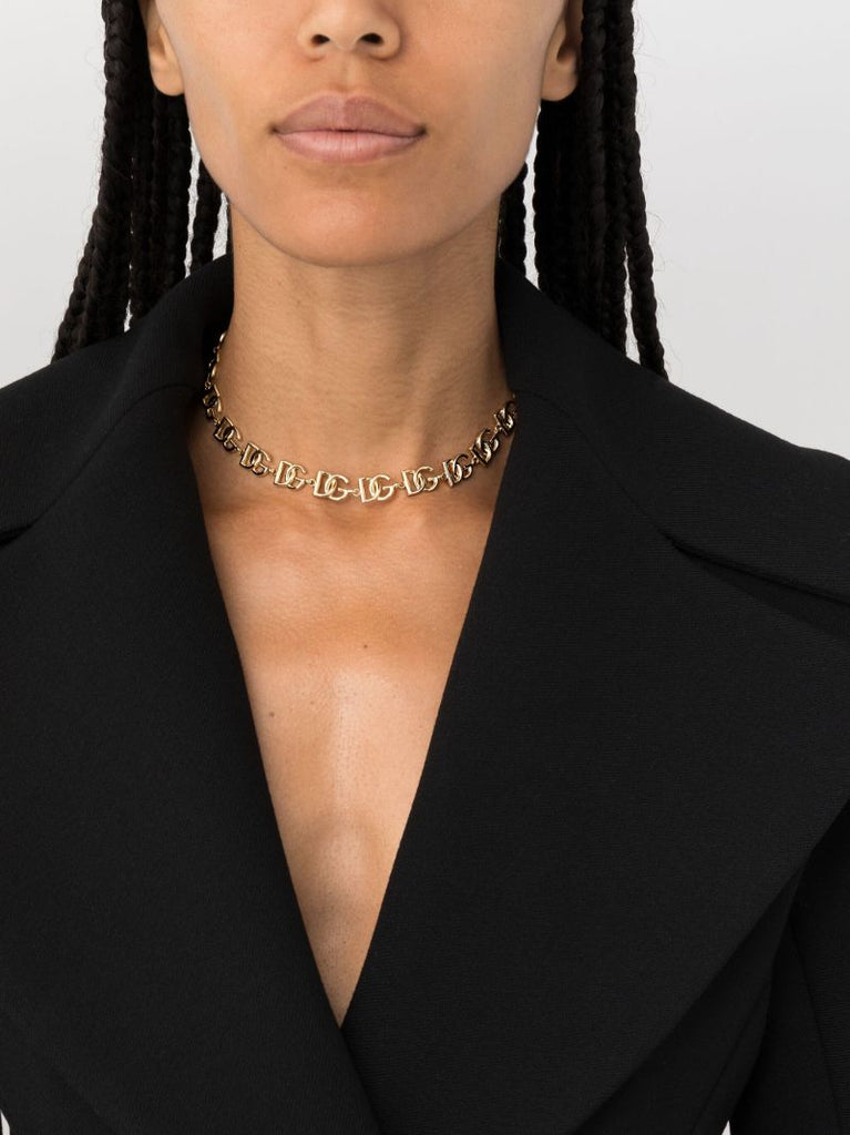 Gold-tone Dg Chain Necklace