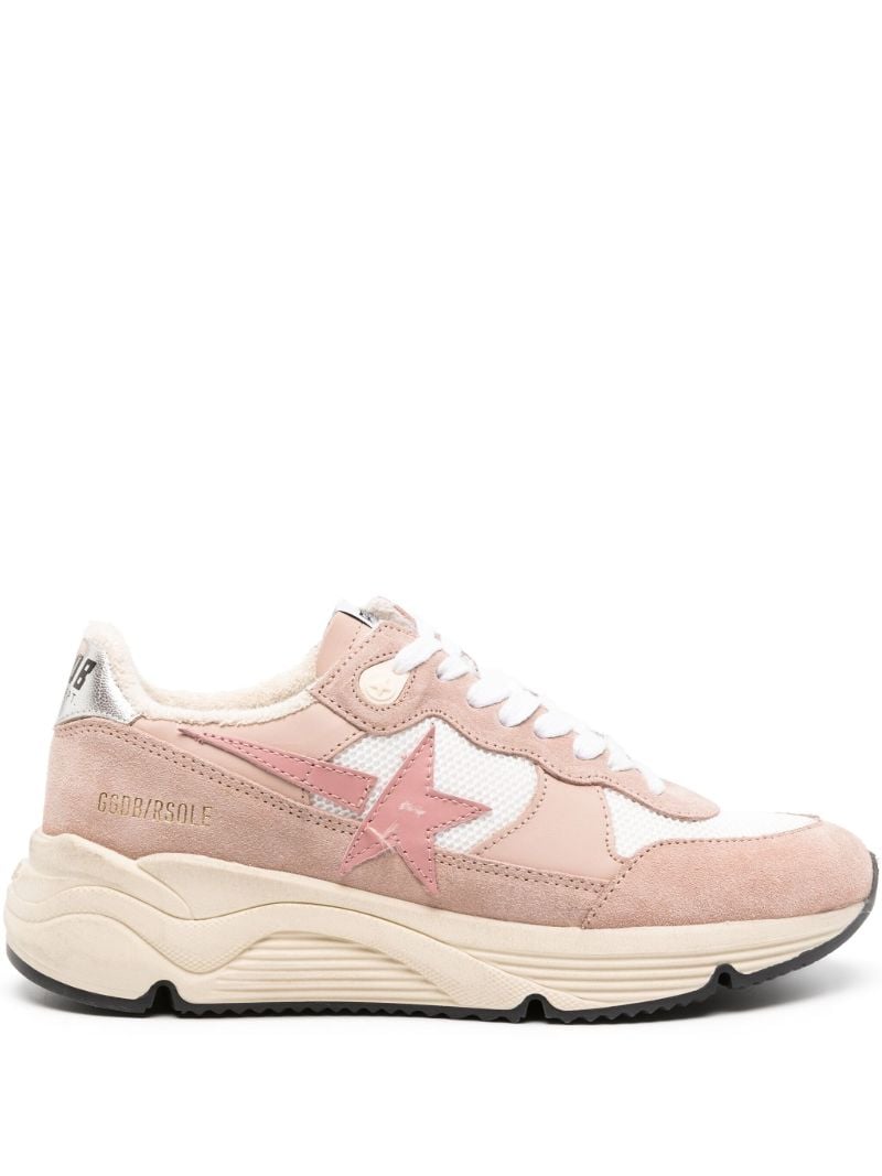 Pink Star Patch Panelled Sneakers