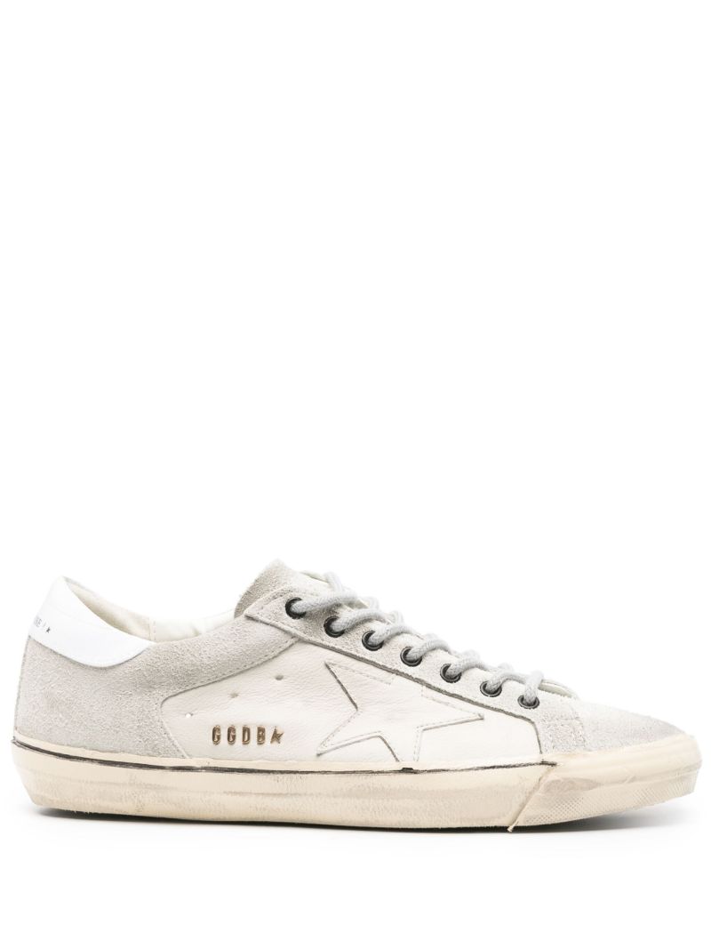Grey Super-star Leather Sneakers