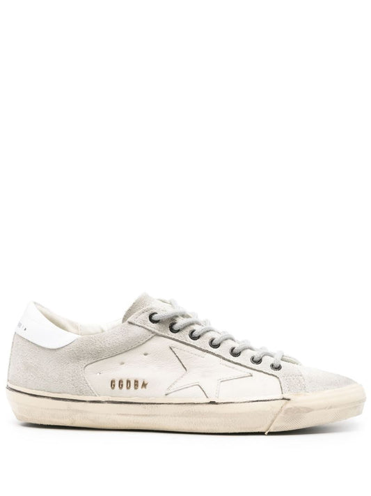 Grey Super-star Leather Sneakers