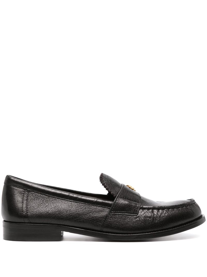 Black Leather Loafers