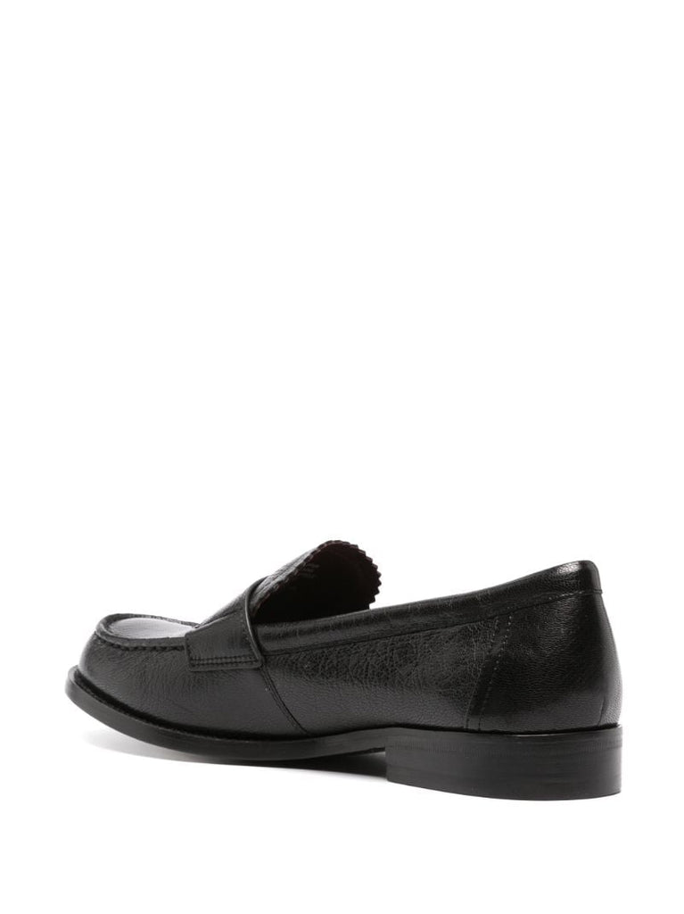 Black Leather Loafers