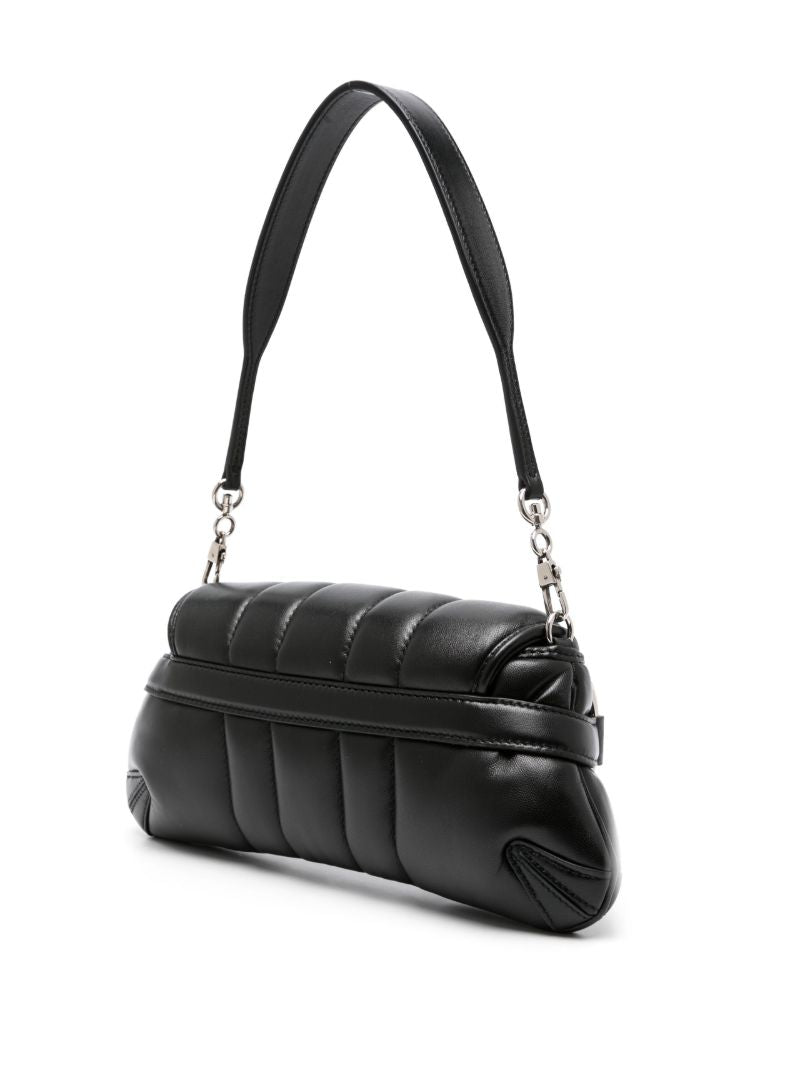Black Horsebit Chain Small Leather Shoulder Bag