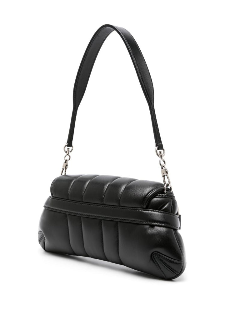 Black Horsebit Chain Small Leather Shoulder Bag
