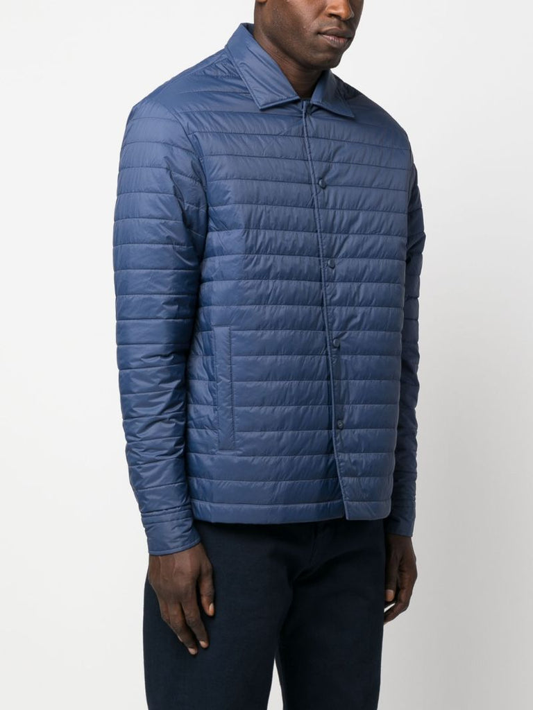 Blue P-olson Quilted Shirt Jacket