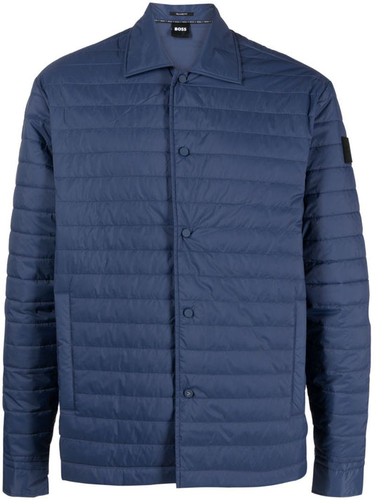 Blue P-olson Quilted Shirt Jacket