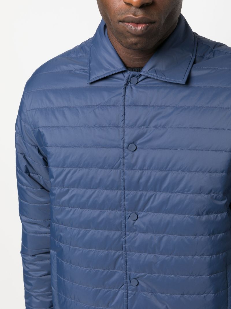 Blue P-olson Quilted Shirt Jacket