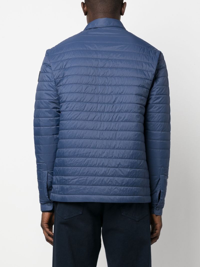 Blue P-olson Quilted Shirt Jacket